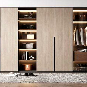 Contemporary Wood Wardrobe