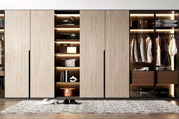 Contemporary Wood Wardrobe