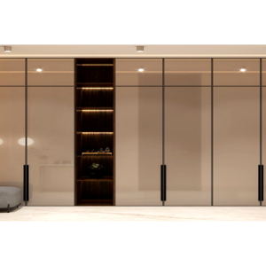 Glass and Wood Wardrobe