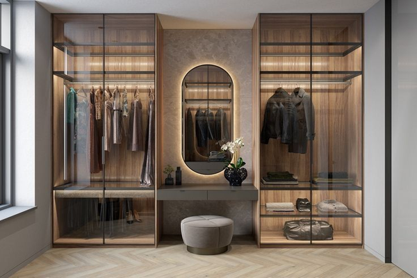 Modern Glass Wardrobe